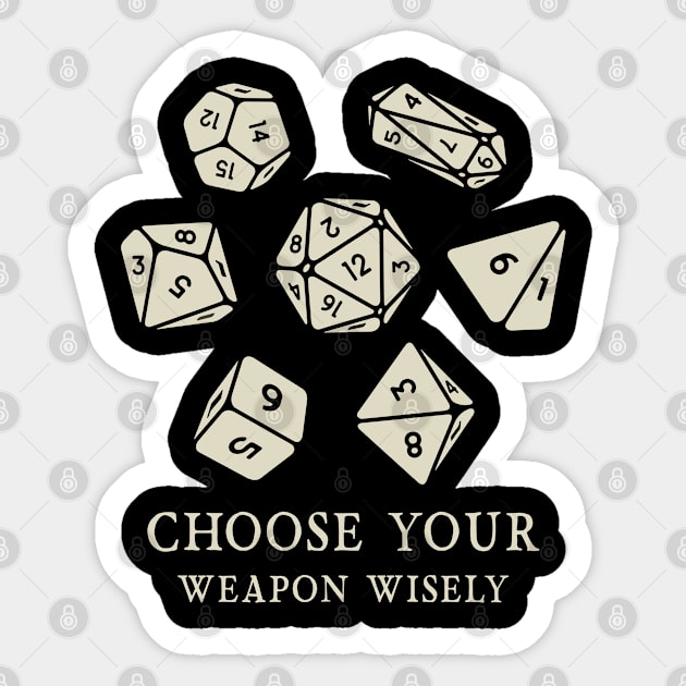 Choose Your Weapon Sticker by Cooldruck